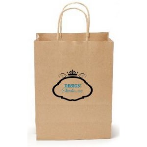 Recycled Natural Kraft Paper Shopping Bag 2C1S (13