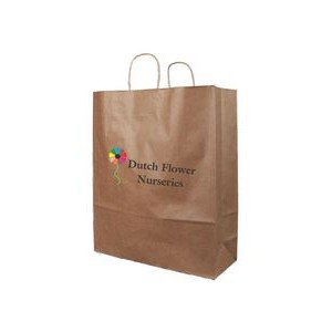 Recycled Natural Kraft Paper Shopping Bag - Digital Print (16'X6'X19")