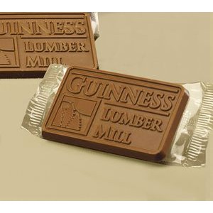 Chocolate Business Card in Clear Wrap (2"x3")