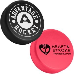 Hockey Puck Stress Reliever - Black or Pink
