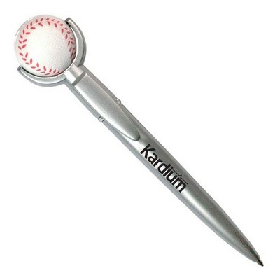 Baseball Specialty Pen w/ Squeeze Topper