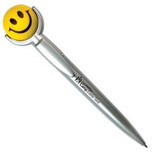 Smiley Face Specialty Pen w/ Squeeze Topper