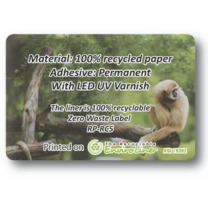 Eco-Friendly 100% PCW Roll Stickers (1" x 2" Rectangle)