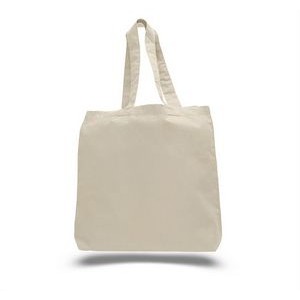 Cotton Tote Bag with Bottom Gusset