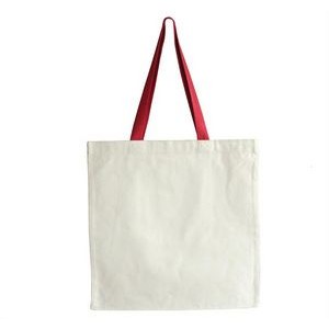 Cotton Canvas Bag with color handles