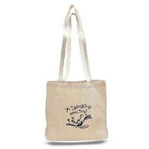 Large Canvas Messenger Bag with Gusset - Overseas - Natural