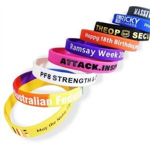 Debossed Color Filled Wristband