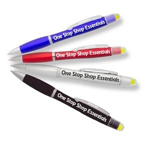 Combo Highlighter Pen w/ Custom Logo Twist Action Pens