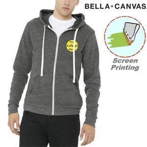 BELLA+CANVAS Unisex Triblend Sponge Fleece Full-Zip Hoodies