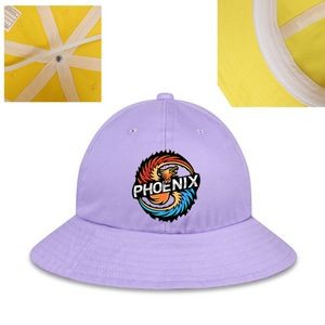 100% Combed Cotton Full Color structured Bucket Hat, 6 panel