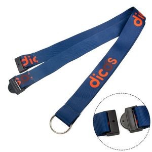 1" Polyester Full color Lanyards with Safety Breakaway