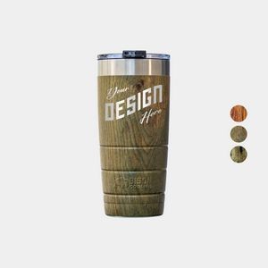 22 oz. Bison® Stainless Steel Insulated Wood Grain Tumbler