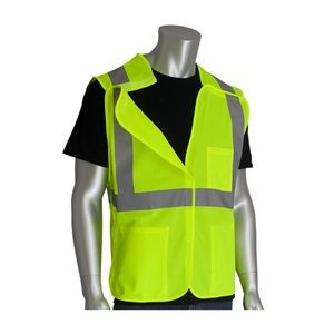 Enhanced Class 2 Safety Mesh Vest with Breakaway Design