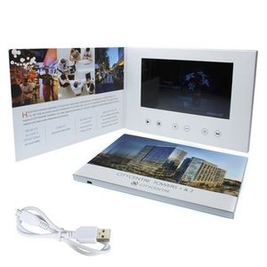 Peony - 7" LCD Video Bi-fold Brochure