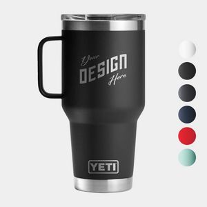 30 Oz YETI® Stainless Steel Insulated Travel Mug W/ Handle