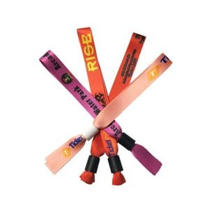 1/2" Sublimated Event Wristbands w/ Locking Bead