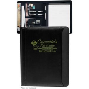 Personalized Textured Accent Zippered Portfolios