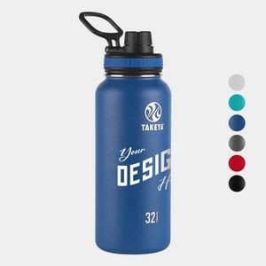 32 oz Takeya® Stainless Steel Insulated Originals Water Bottle w/ Spout Lid