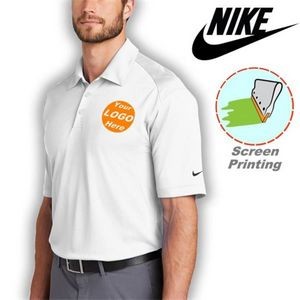 Nike Dri-FIT Mini Texture Polo w/ Screen Print 4.1 oz Tshirt