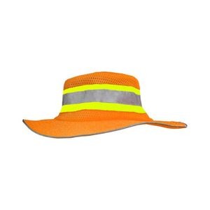 Reflective Trim Two Tone Mesh Safety Bucket Ranger Hat