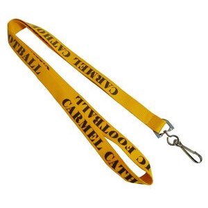1/2" Wide Gold Polyester Lanyard (12 mm)