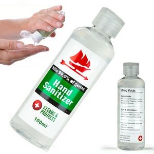 Hand Sanitizer Gel 3.4 oz (100 ml) USA full color imprint