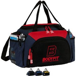 Premium Insulated 8 Pack Duffle Cooler Bag w/ Multiple Pockets (11" x 7" x 6.5")