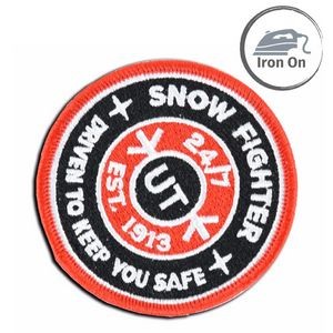 100% Custom Embroidered Patches - Iron On Backing