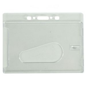 3.5 X 2.25" inch Hard Plastic Badge Holders With Slot
