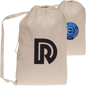 Natural Cotton Laundry Bags for Collegiate