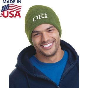 100% USA-Made 12" Headwear Acrylic Knit Beanie
