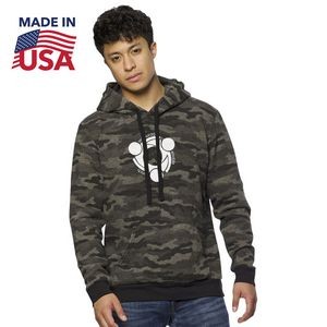 USA Made Unisex Triblend Pullover Camo Hoody