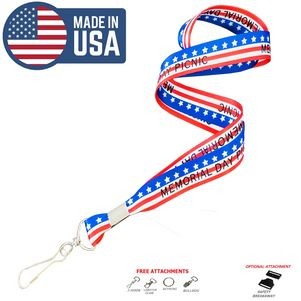 3/4" Full Color Sublimation USA Made Lanyard