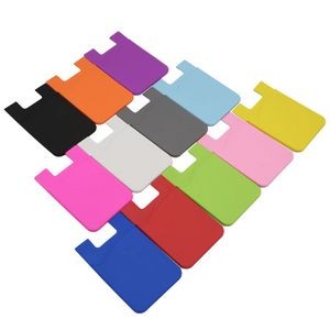 Silicone Phone Wallet With Soft Adhesive Card Holder Sleeve