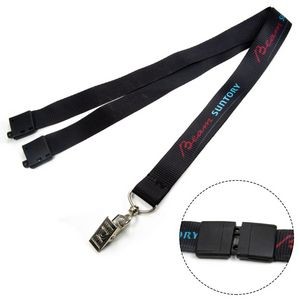 5/8" Polyester Full color Lanyards with Safety Breakaway