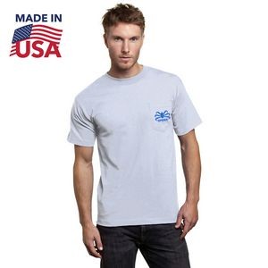 USA-Made Heavyweight Pocket Crew Tee Shirt