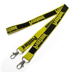 1" 1 inch Double Ended Woven Lanyards
