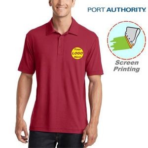 Port Authority Cotton Touch Performance Polo w/ Screen Print