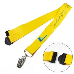 3/4" Polyester Full color Lanyards with Safety Breakaway
