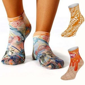 Ankle length sublimated full color Socks, 200 needle