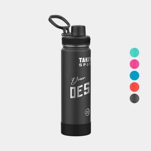22 oz Takeya® Stainless Steel Insulated Sport Water Bottle w/ Spout Lid