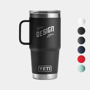 20 Oz YETI® Stainless Steel Insulated Travel Mug W/ Handle