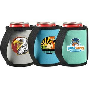 12 Oz. Neoprene Sublimated Can Cooler W/ Strap Handle