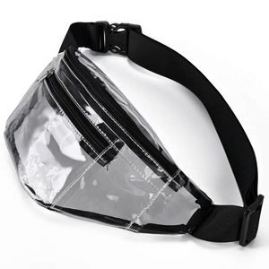 Stadium Approved Clear Transparent PVC Fanny Pack (15.7"x6.3"x6.3")