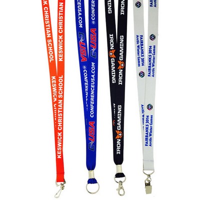 3/4" Polyester Full Color Sublimated Lanyard