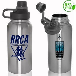 32 oz BPA free Vacuum Stainless Steel Water Bottle w/ Handle