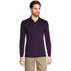 REPREVE® - Men's rPET Polyester Long Sleeve Polo Shirt