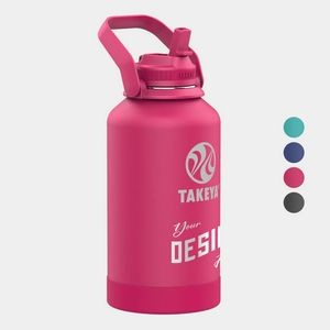 64 oz Takeya® Stainless Steel Insulated Pickle Ball Water Bottle w/ Straw Lid