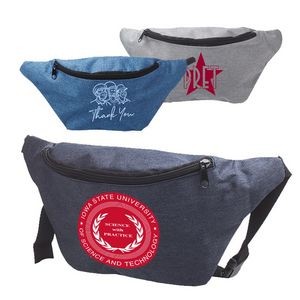 Travel Fanny Pack w/ Zippered Compartment & Buckle Closure (14" x 6.50")