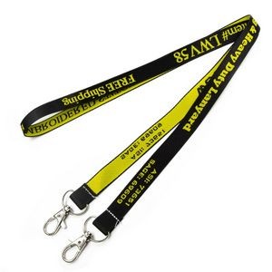 5/8" inch Double Ended Woven Lanyards